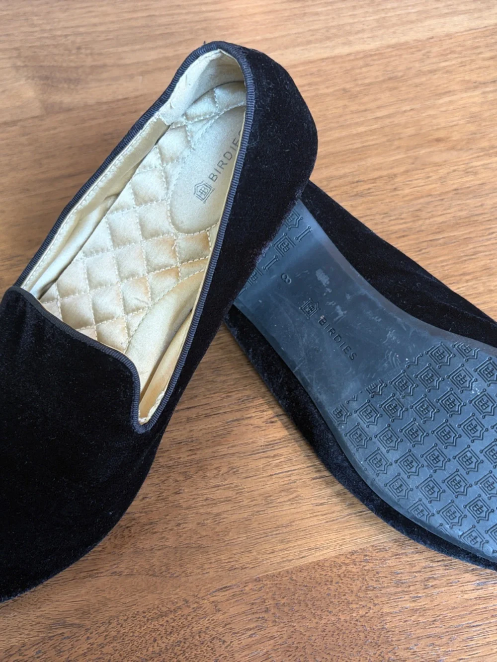 Birdies Black Velvet Women’s Loafers